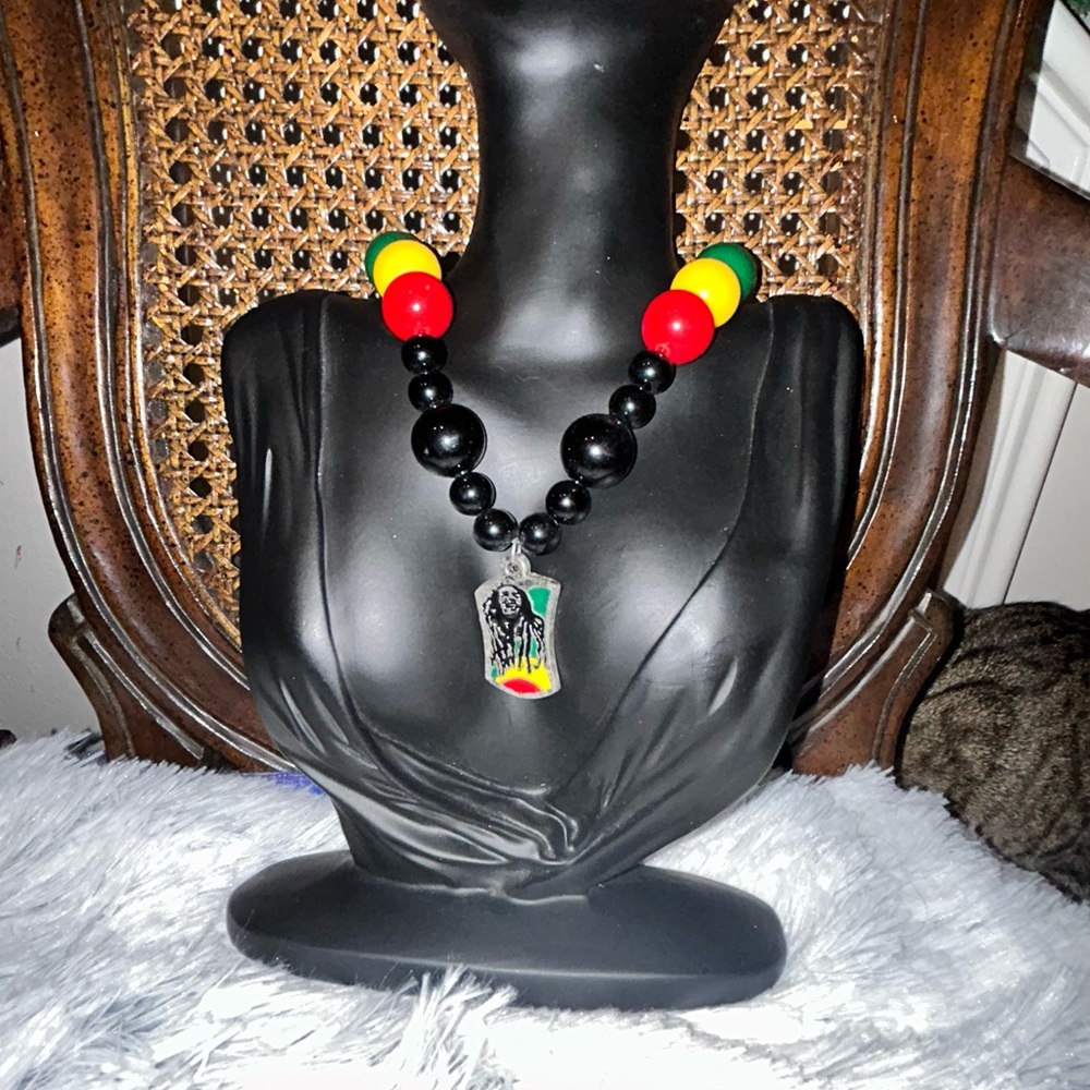 Rastafari Colorful Beaded Necklace